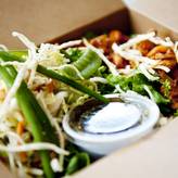 Asian fusion sandwiches and salads at Belly Deli on South U